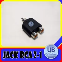 Converter Jack RCA To 2 Cover RCA /Jack T cabang RCA 2-1