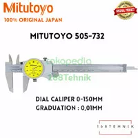 MITUTOYO 505-732 SIGMAT JARUM / DIAL CALIPER 6inch 150mm JANGKA SORONG