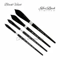 Silver Brush Black Velvet - Oval 3009S