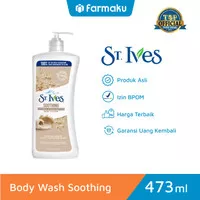St.Ives Body Wash Soothing Oatmeal And Shea Butter Botol 473 Ml