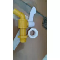 Kran Plastik / Keran Air Plastik ARS 1/2 3/4 PVC Kuning