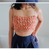 bralette tank top rajut pantai handmade custom crochet bikini jakarta