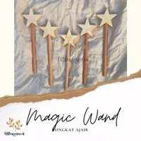Littleacorns - Wooden Magic Wand / Fairy Wand / Star Wand