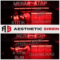 PAKET STROBO ATAP STROBO DASHBOARD STROBO GRILL MERAH ATAU AMBULANCE