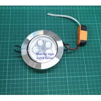 Lampu Downlight LED sorot 5W White 5 watt mata 5watt Warm White Silver