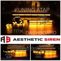 PAKET STROBO ATAP STROBO DASHBOARD STROBO GRILL KUNING ATAU ORANGE