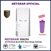 Netgear EX6250 WiFi Mesh Range Extender with AC1750 Dual Band Booster - Free Tumbler