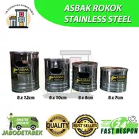 ASBAK ROKOK STAINLESS STEEL