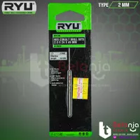 Ryu HSS Cobalt Drill Bit 2 MM Mata Bor HSS Stainless Besi Aluminium