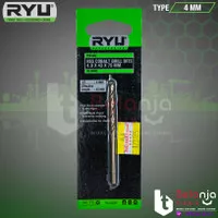 Ryu HSS Cobalt Drill Bit 4 MM Mata Bor HSS Stainless Besi Aluminium