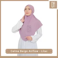 Hijab Instan Tali Bergo Airflow Kekinian Jilbab Kerudung Scarf - Lilac