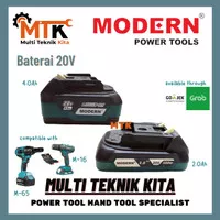 Baterai Cordless Impact Drill Mesin Bor Cordless 20V MODERN M-65 M-16