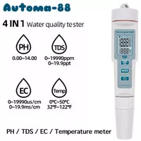 PH TDS EC Temperature Meter EZ-9908 Alat Ukur Kualitas Air 4 in 1