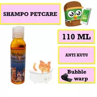 Shampo Kucing dan Anjing 110 ML PETCARE anti kutu Perawatan Bulu