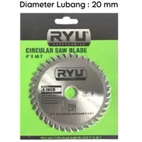 mata circular saw blade RYU 4 inch 40T mata gerinda potong kayu 4 inch