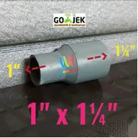 Soket 1  x 1 1/4  Inch PVC Polos Reducer Sambungan Pipa VSOK FSOK