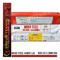 NIKKO STEEL Welding Electrode Kawat Las NSN 312 3.2mm 3.2 mm 350mm 5KG