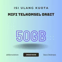 Voucher Paket Data Telkomsel Mifi Orbit 50GB /Kuota Internet telkomsel