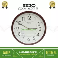 Jam Dinding Bulat Seiko QXA629B - Lumibrite Original