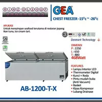 GEA CHEST FREEZER AB-1200 KULKAS PEMBEKU AB1200