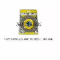 SIKAT KAWAT GERINDA DUDUK 4 PROHEX HASSTON WHEEL WIRE BRUSH 3470-004