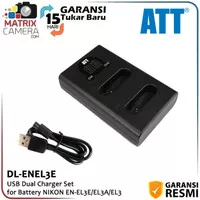 ATT Charger for Battery Nikon EN-EL3e, EN-EL3a, EN-EL3 (D90/D300/D700)