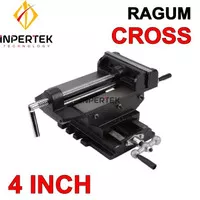 best seller! Ragum 4 CROSS 100 mm Catok 4 Inch Vise Penjepit Tanggem 