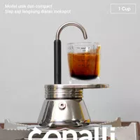 Moka Pot Strano 100ml 2 Cup - Mokapot Mini Espresso Coffee Maker Italy