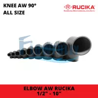 ELBOW AW RUCIKA PVC KNEE KENI TEBAL 90° ALL SIZE 1/2 3/4 2 3 4 6 8 10