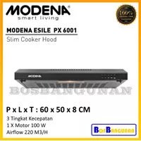 Modena PX 6001 Slim Cooker Hood Kitchen Exhaust fan Modena PX6001