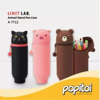 Lihit Lab A-7712 Animal Punilabo Stand Pen Case Kotak Pensil Pencil