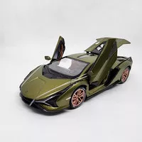 Diecast Miniatur Mobil Lamborghini Sian FKP 37 Hybrid 1:24 Light&Sound