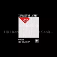 Granit Garuda Travertine L Grey Glossy ukuran 60x60 GS 69MC1W Grade A 