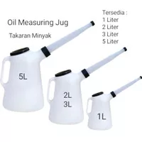 Takaran Kontainer Oli Plastik 1 Liter Plastic Oil Measuring Jug 5 l