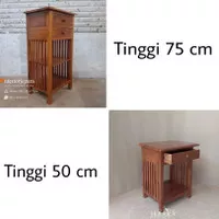 Meja Rice Cooker - Meja Dispenser Air T75cm Minimalis Bahan Kayu Jati