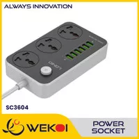 Power Socket Power Strip 3 + 6USB Charger Auto MAX 3.4A LDNIO SC3604