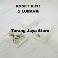 Roset Telepon 1 Lubang RJ11 / Kotak Roset Telepon 1 outlet Rj-11