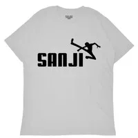 Kaos Putih Pria Baju One Piece Sanji Kick / T-shirt Distro