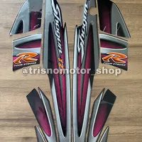 STICKER STRIPING SUZUKI SHOGUN 125 R MUTIARA 2005 2006 HITAM SILVER