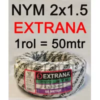 Kabel Extrana NYM 2x1.5 Kabel Tunggal Extrana 2x15 Kawat Tunggal 2x1.5