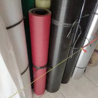 talang karet. talang karpet 90 cm merah hitam per meter