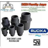 SOCK DRAT LUAR PVC RUCIKA 1/2 Inch - 2 1/2 Inch