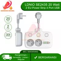 Power Socket LDNIO SE2435 2 EU Power Strip 4 Port USB PD 20W & QC 3.0