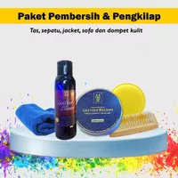 Paket Pembersih dan Pengkilap Tas, Sepatu, Sofa, Jacket, Dompet Kulit 