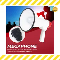 Megaphone Pengeras Suara Speaker Tour Guide Bluetooth Shouter 50W