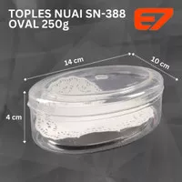 Toples Kue NUAI SN-388- Oval 250gram, Toples Roti/Kue/Makanan