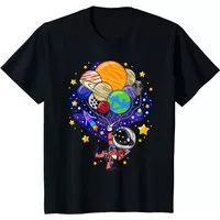 Baju anak Space Astronaut Spaceman Astronomy Earth Mars Planets T-Shir