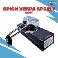 Spion Vespa Sprint Oval Dan Bulat NPS Chrome Piaggio