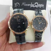 Jam tangan couple Alexandre christie Angka arab original