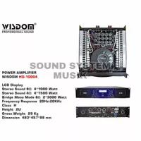 Power wisdom HD10004 4-channel Power Amplifier Wisdom Hd-10004 ori